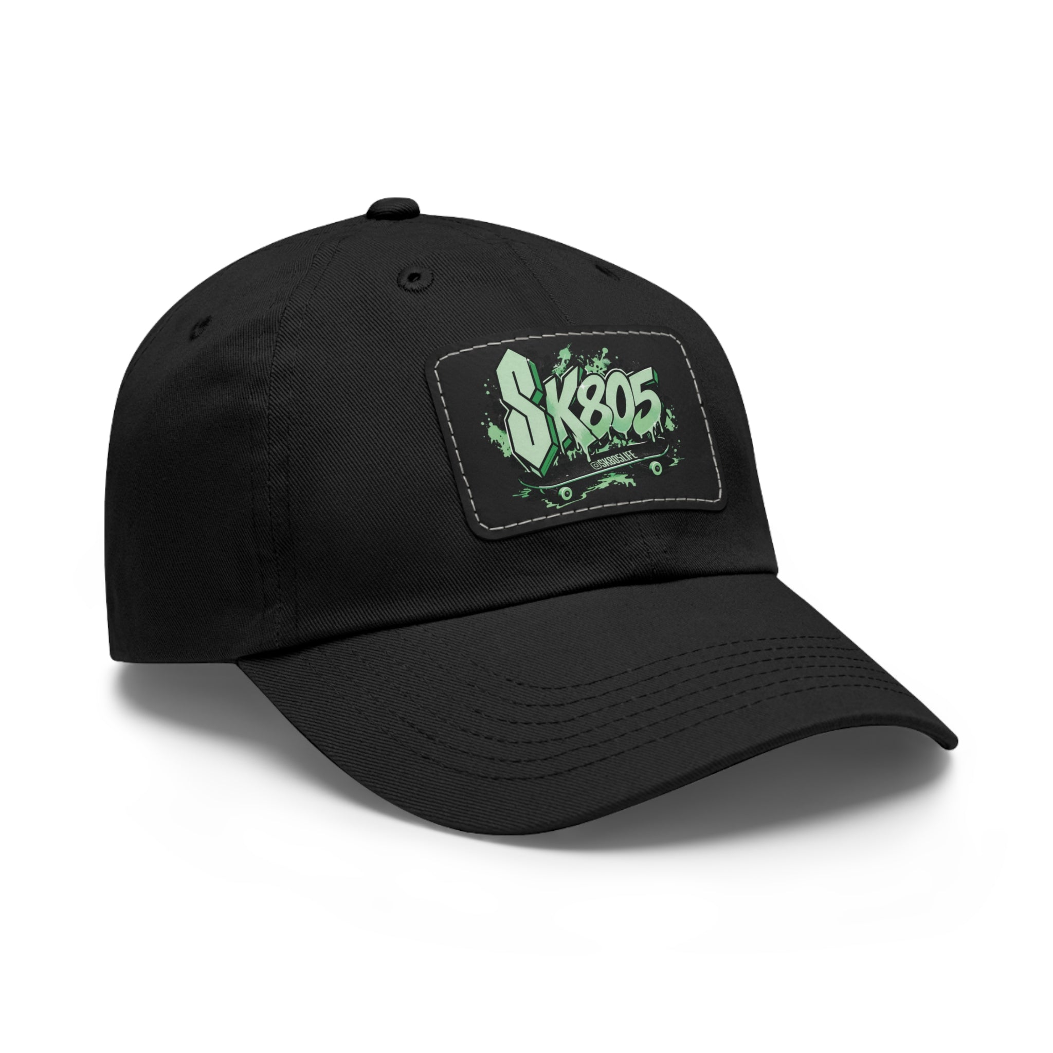 SK805 Dad Hat with Leather Patch