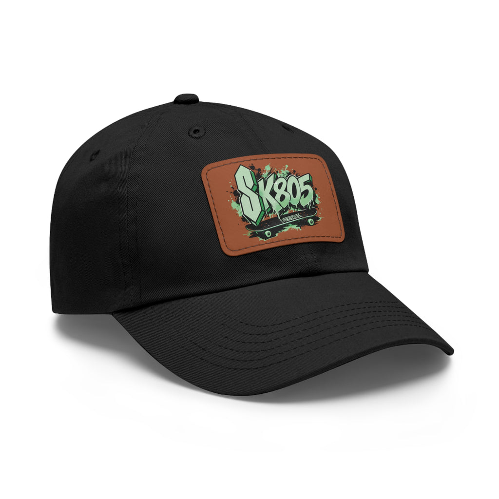 SK805 Dad Hat with Leather Patch