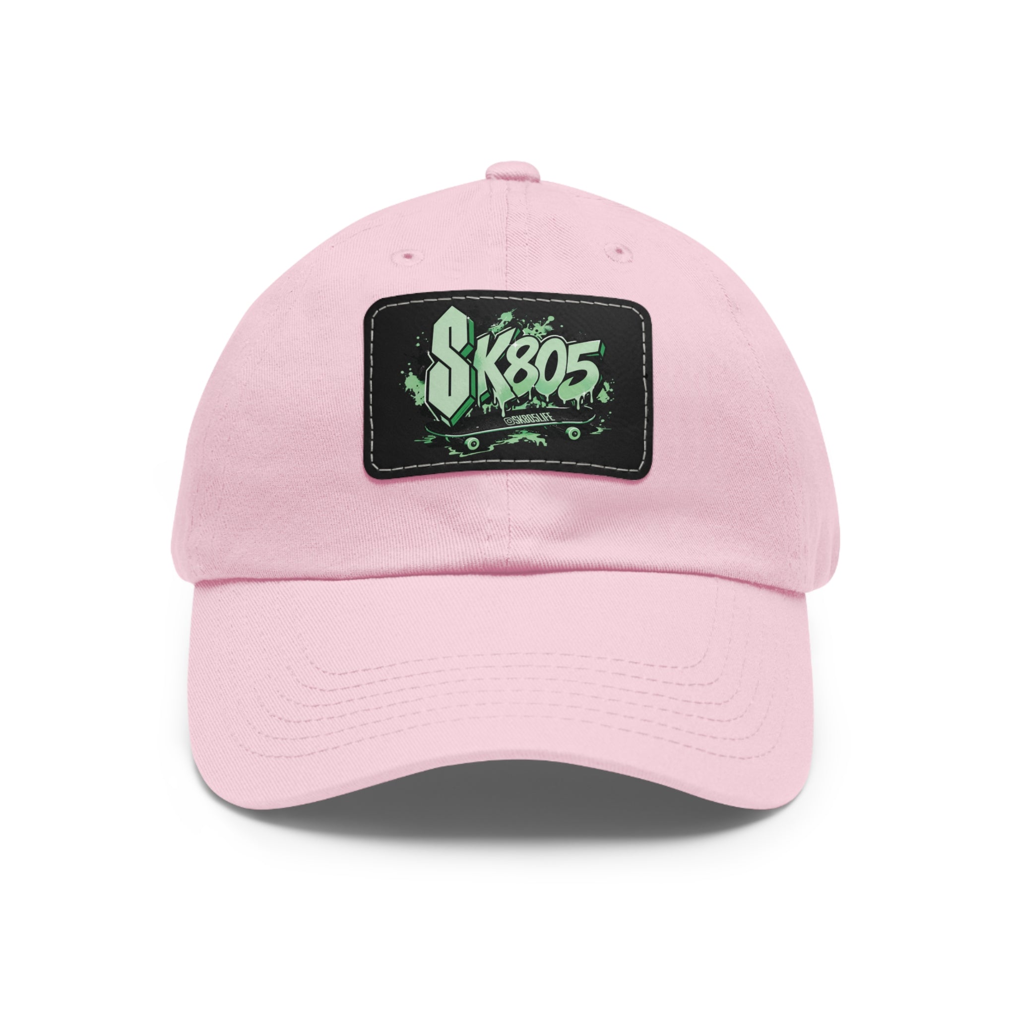 SK805 Dad Hat with Leather Patch