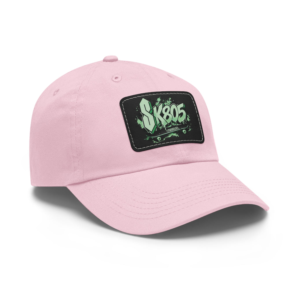 SK805 Dad Hat with Leather Patch