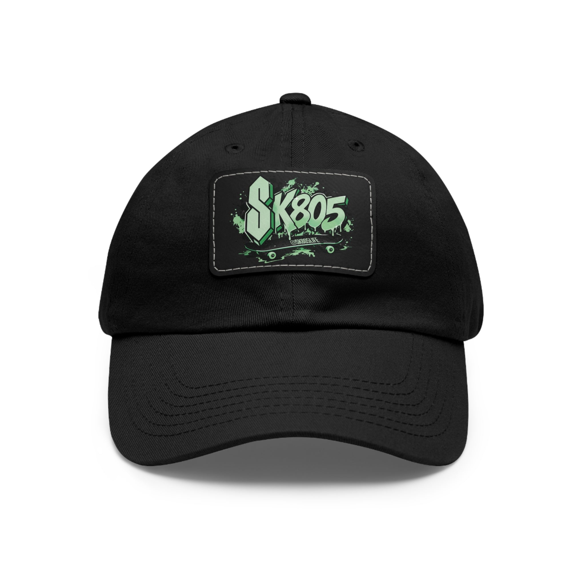 SK805 Dad Hat with Leather Patch