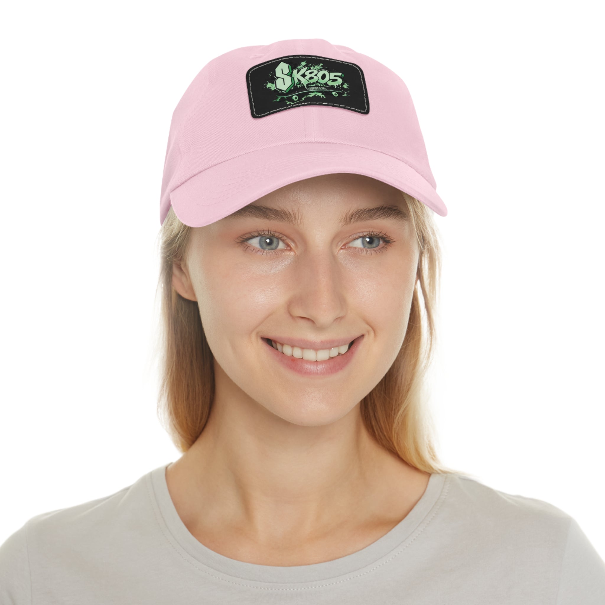 SK805 Dad Hat with Leather Patch
